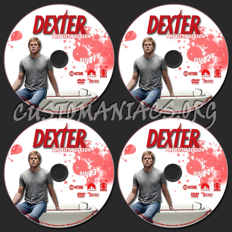 Dexter Season 5 dvd label