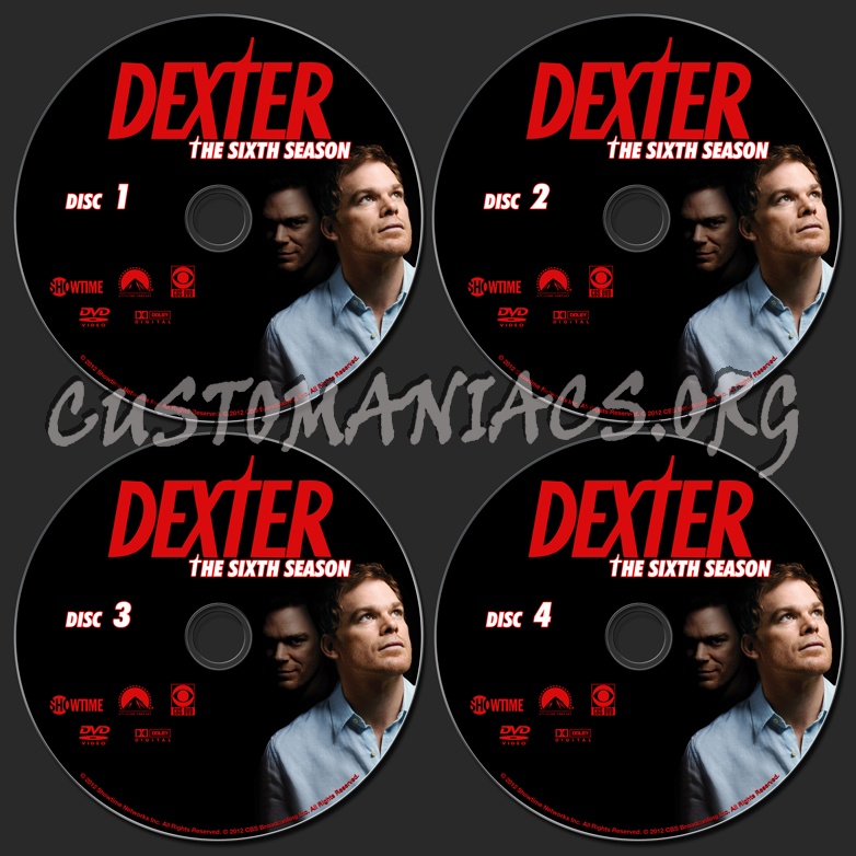 Dexter Season 6 dvd label