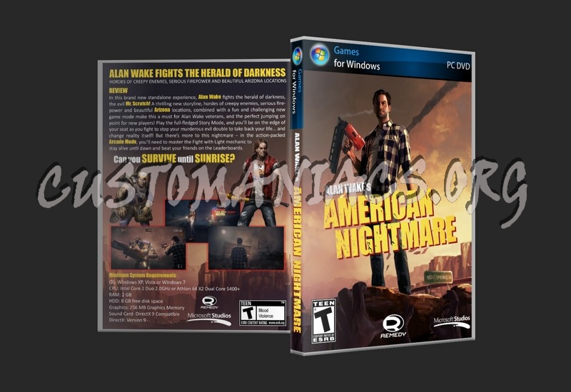 Alan Wake's American Nightmare dvd cover