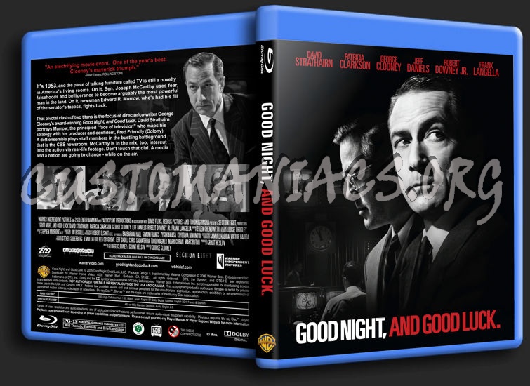 Good Night and Good Luck blu-ray cover