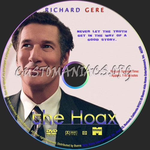 The Hoax dvd label