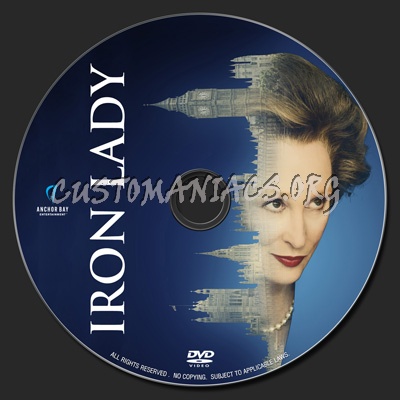 The Iron Lady dvd label