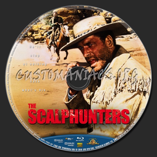 The Scalphunters blu-ray label