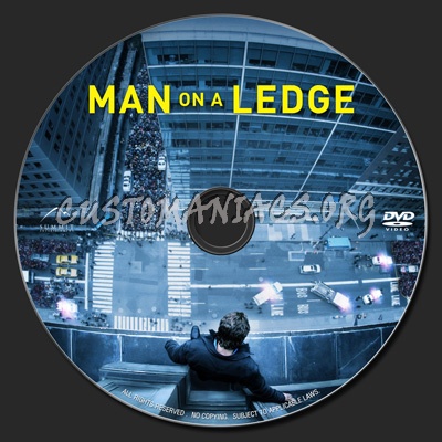 Man On A Ledge dvd label