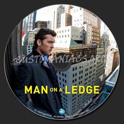 Man On A Ledge blu-ray label