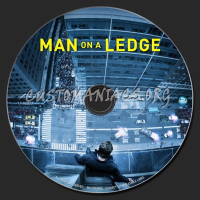 Man On A Ledge blu-ray label