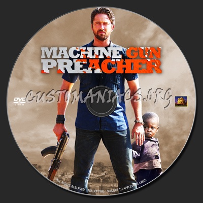 Machine Gun Preacher dvd label