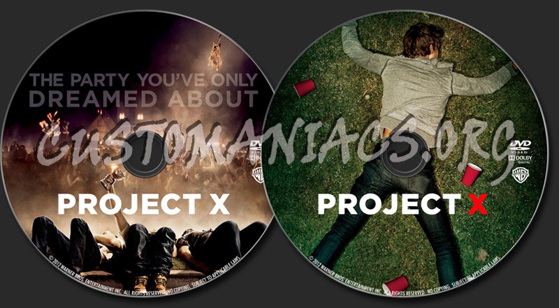 Project X dvd label