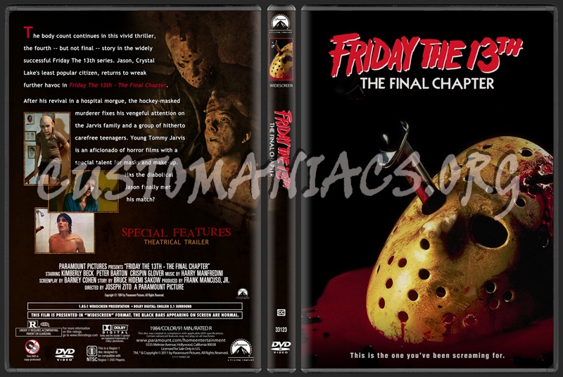 Friday the 13th - The Final Chapter dvd cover