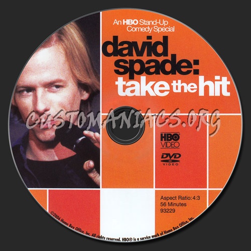 David Spade: Take the Hit dvd label