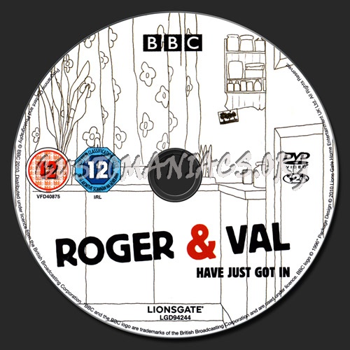 Roger & Val Have Just Got In - Series 1 dvd label