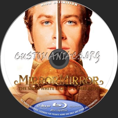 Mirror Mirror blu-ray label