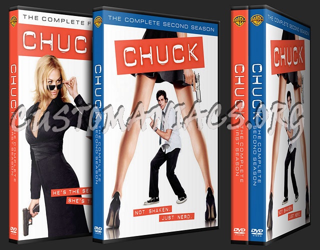 Chuck - Seasons 1 & 2 dvd cover