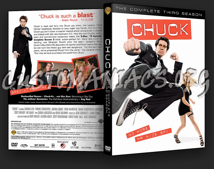 Chuck - Season 3 dvd cover