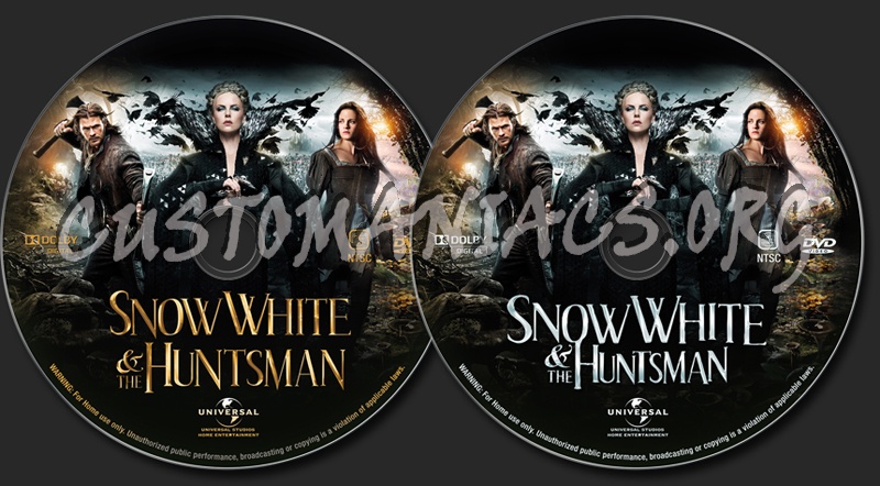 Snow White & The Huntsman dvd label