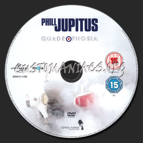 Phill Jupitus: Quadrophobia dvd label