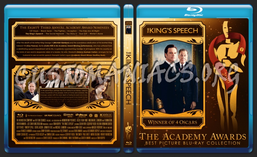 The King's Speech - 2010 - Academy Awards Collection blu-ray cover