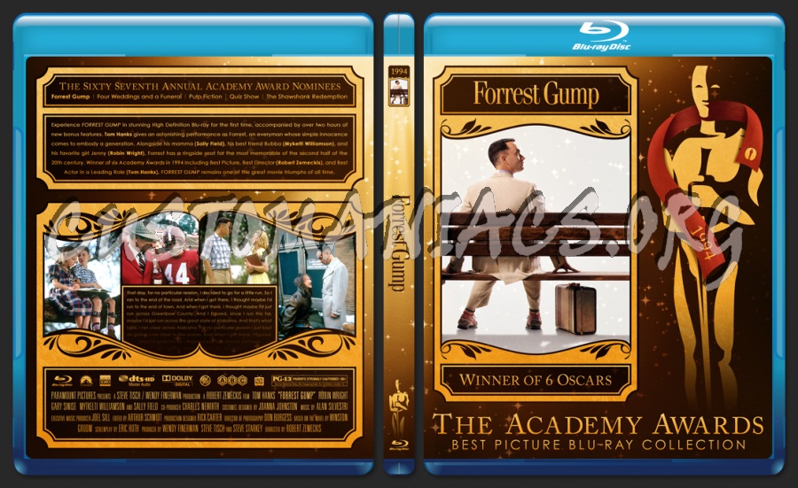 Forrest Gump - 1994 - Academy Awards Collection blu-ray cover