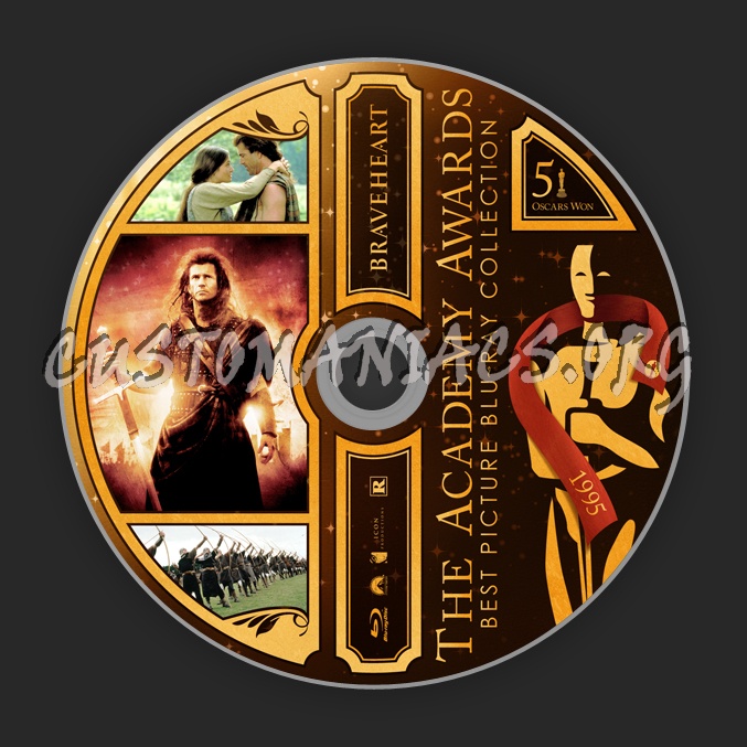 Braveheart - 1995 - Academy Awards Collection blu-ray label