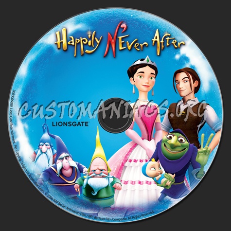 Happily N'ever After dvd label