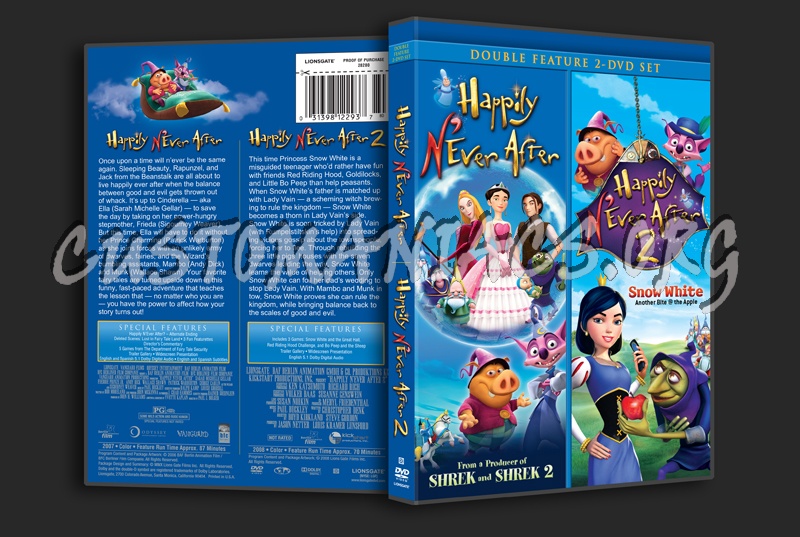 Happily N'ever After / Happily N'ever After 2 dvd cover - DVD