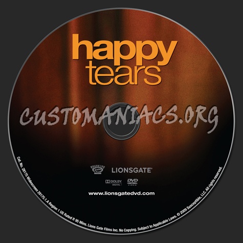 Happy Tears dvd label