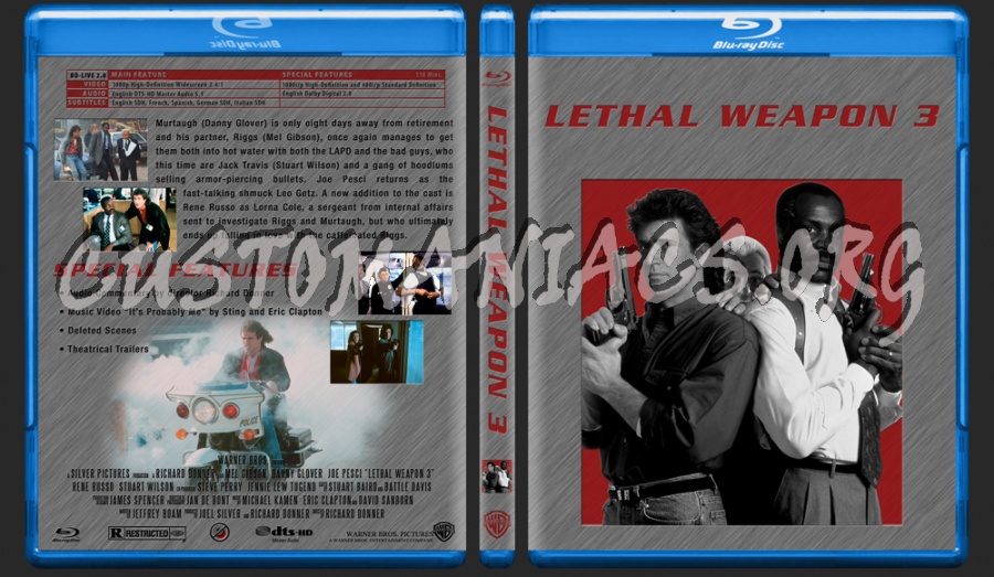 Lethal Weapon 3 blu-ray cover