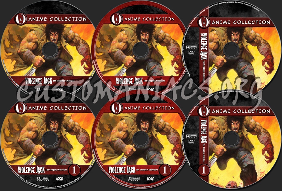 Anime Collection Violence Jack Complete Collection dvd label