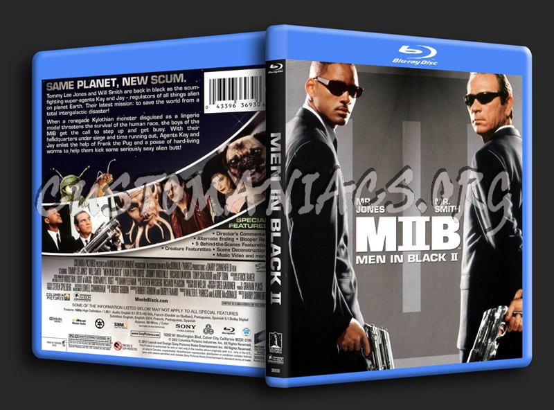 Men In Black 2 MIIB blu-ray cover