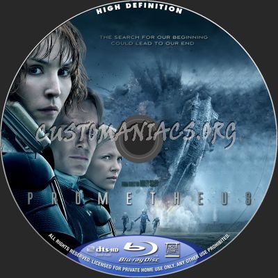 Prometheus (2D+3D) blu-ray label