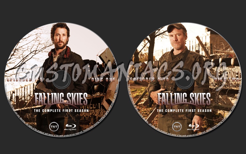 Falling Skies Season one blu-ray label