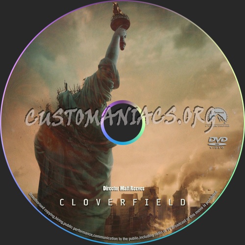 Cloverfield dvd label