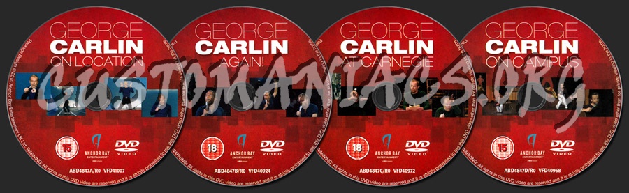 George Carlin - The Very Best Of: 1-3 dvd label