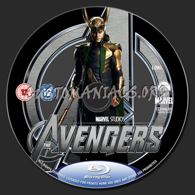 The Avengers blu-ray label