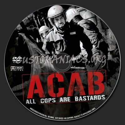 A.C.A.B.: All Cops Are Bastards dvd label