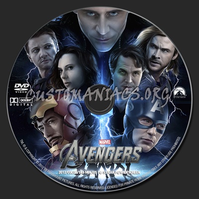 The Avengers dvd label