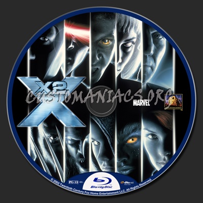 X-Men 2: X-Men United blu-ray label