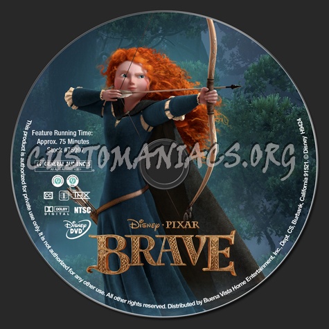 Brave dvd label