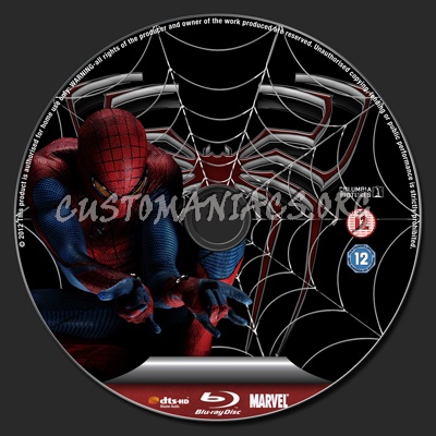 The Amazing Spider-Man blu-ray label