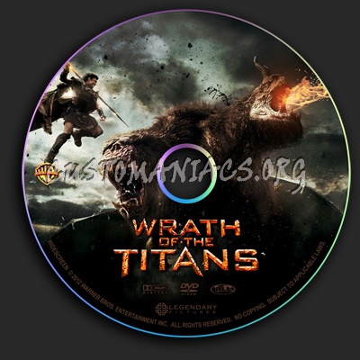 Wrath Of The Titans dvd label