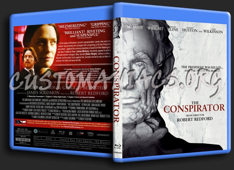 The Conspirator blu-ray cover