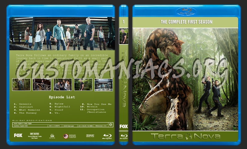 Terra Nova Season One blu-ray cover