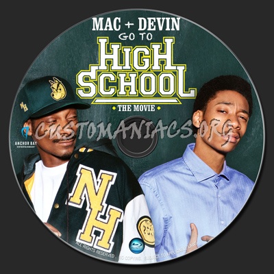 Mac & Devin Go To High School The Movie blu-ray label