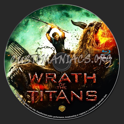 Wrath of the Titans blu-ray label