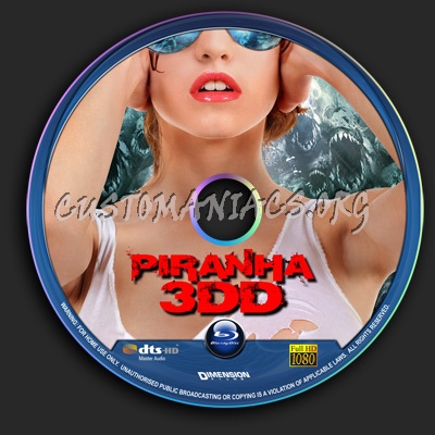 Piranha 3DD blu-ray label