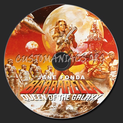 Barbarella : Queen Of The Galaxy dvd label