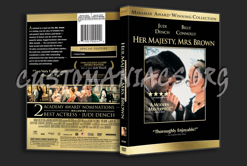 Her Majesty, Mrs Brown dvd cover