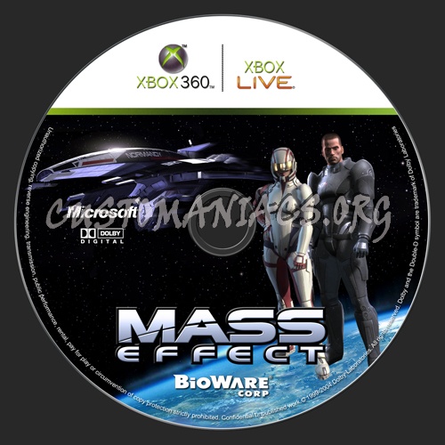 Mass Effect dvd label