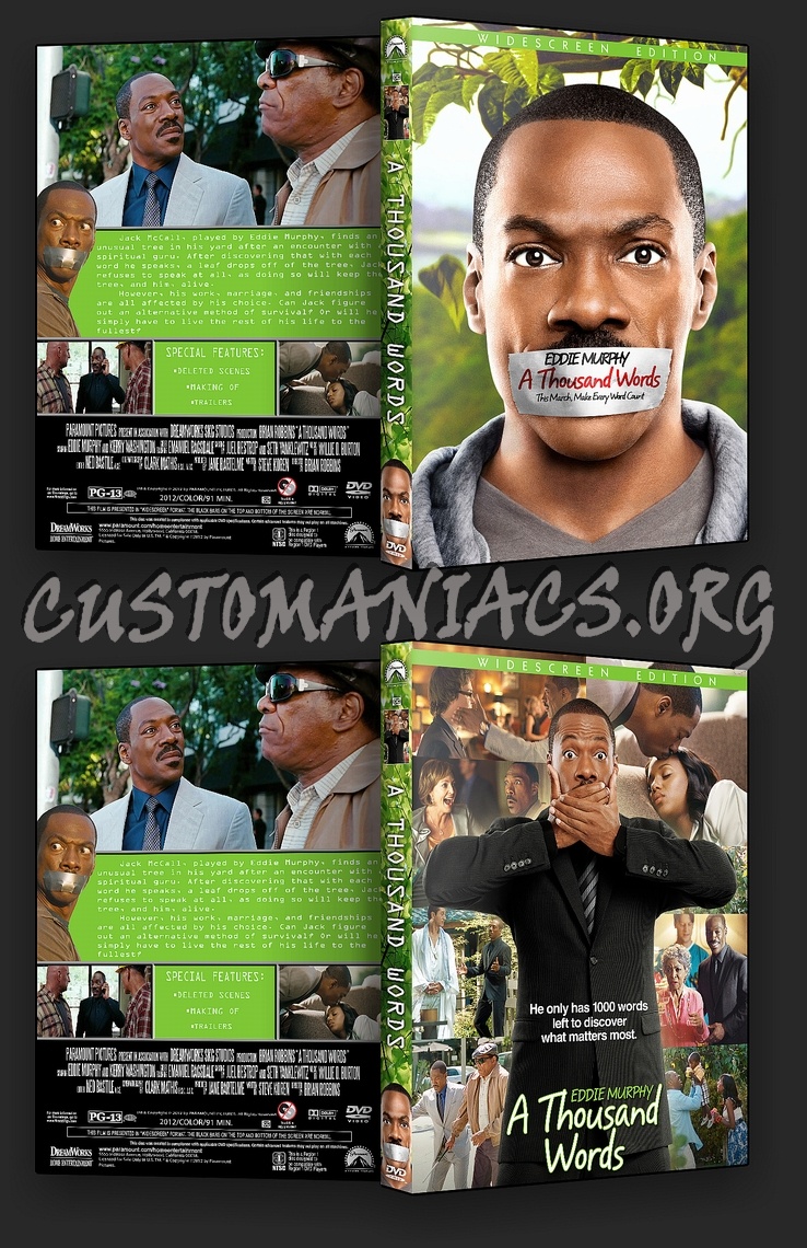 A Thousand Words dvd cover