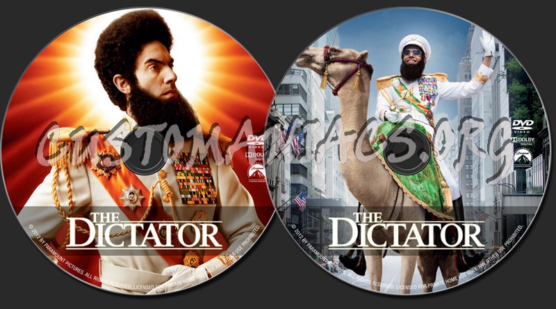 The Dictator dvd label